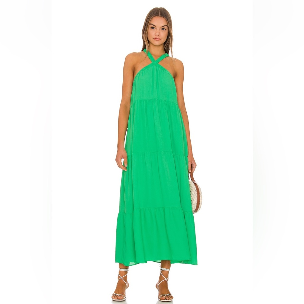 Show Me Your MuMu Green Midi Dress